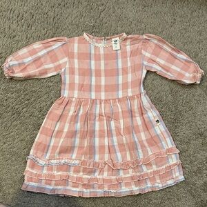 Folklore las Niñas Plaid Dress